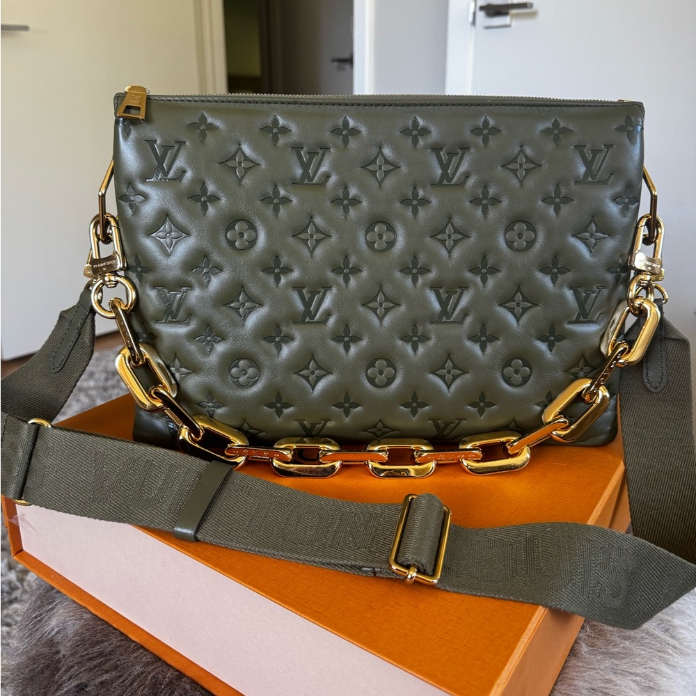 Louis Vuitton Coussin MM Khaki Green Bag
